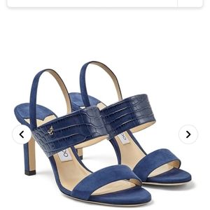 Jimmy Choo blue Salise sandals